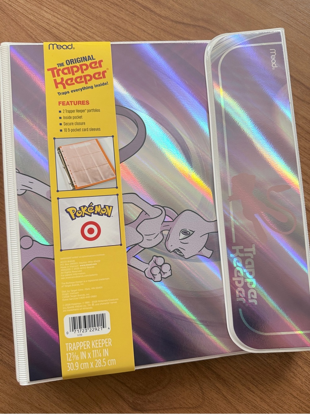 Pokémon Mew Holographic Trapper Keeper - Purple